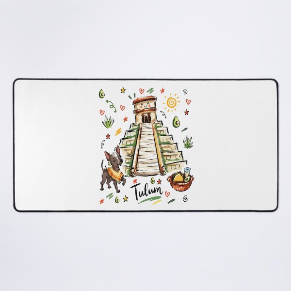 Item preview, Cute Mayan Pyramid Mexico Sketch Art v2 designed and sold by RamyGallery.