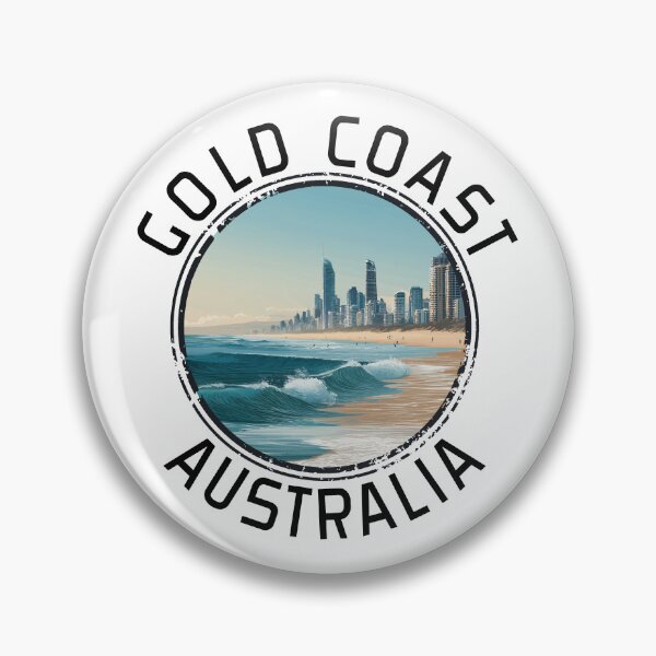 Item preview, Gold Coast - Australia (with Black Lettering) designed and sold by VelvetRoom.