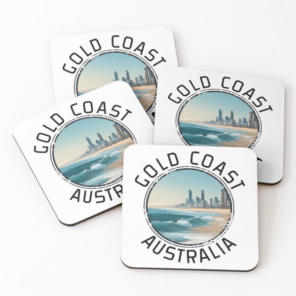 Item preview, Gold Coast - Australia (with Black Lettering) designed and sold by VelvetRoom.