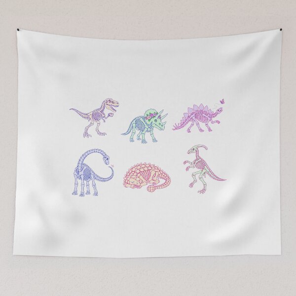 Item preview, Dinosaur Skeletons Cake – Tea, Flowers & Prehistoric Friends designed and sold by Zoolumi.