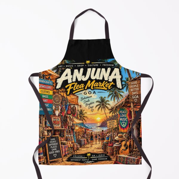 Item preview, Anjuna Flea Market — Different People Same Freedom designed and sold by Goanheartprints.