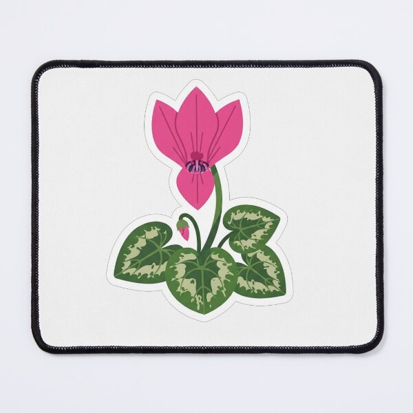 Item preview, Pink Cyclamen Flower Botanical Vector Illustration designed and sold by Owcomm.