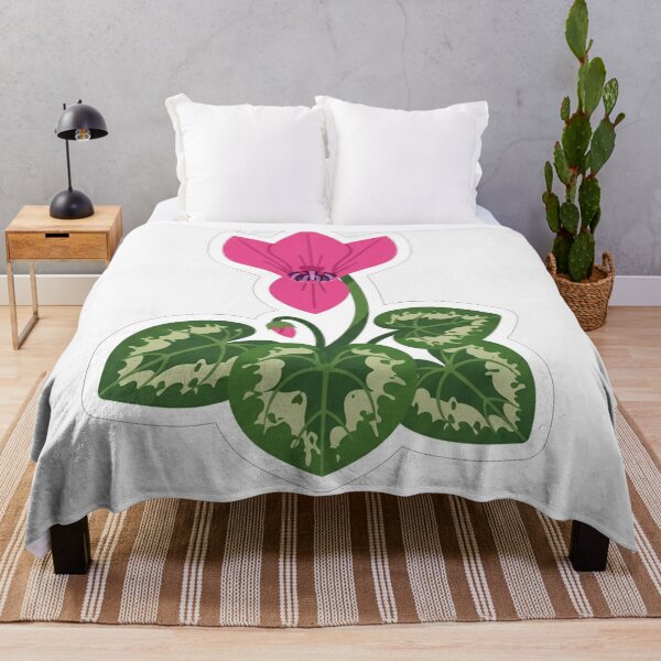 Item preview, Pink Cyclamen Flower Botanical Vector Illustration designed and sold by Owcomm.