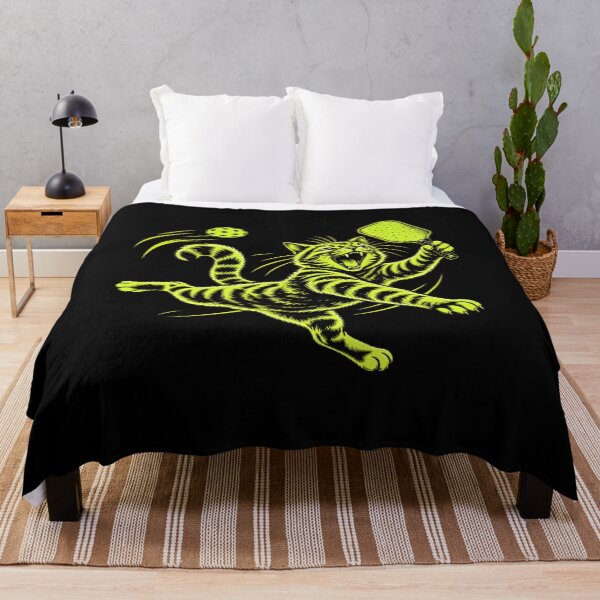 Item preview, Funny Cat Playing Pickleball Crazy Pickleball Cat Sports Lover Humor designed and sold by 76Valeria.