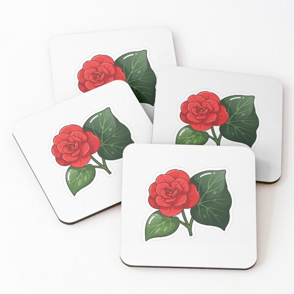 Item preview, Beautiful Red Begonia Flower Illustration designed and sold by Owcomm.