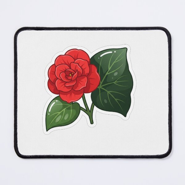 Item preview, Beautiful Red Begonia Flower Illustration designed and sold by Owcomm.