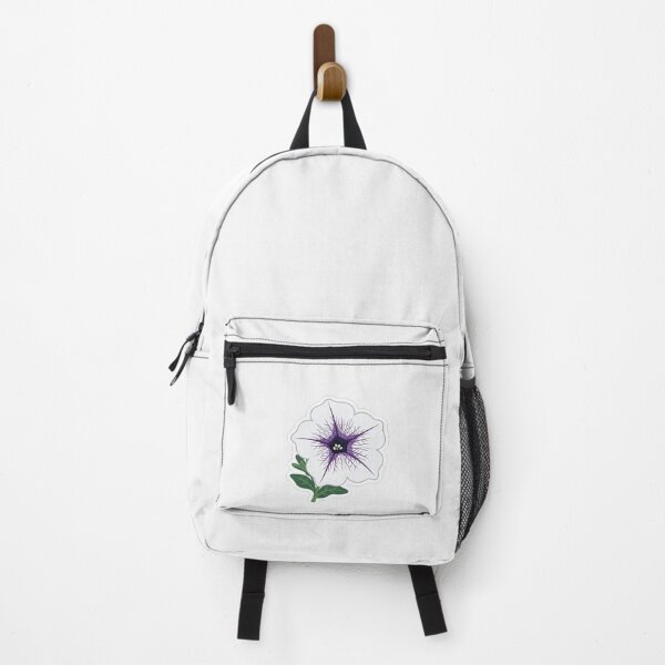 Item preview, Elegant White Petunia Flower With Purple Center designed and sold by Owcomm.