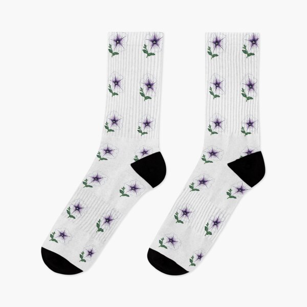 Item preview, Elegant White Petunia Flower With Purple Center designed and sold by Owcomm.