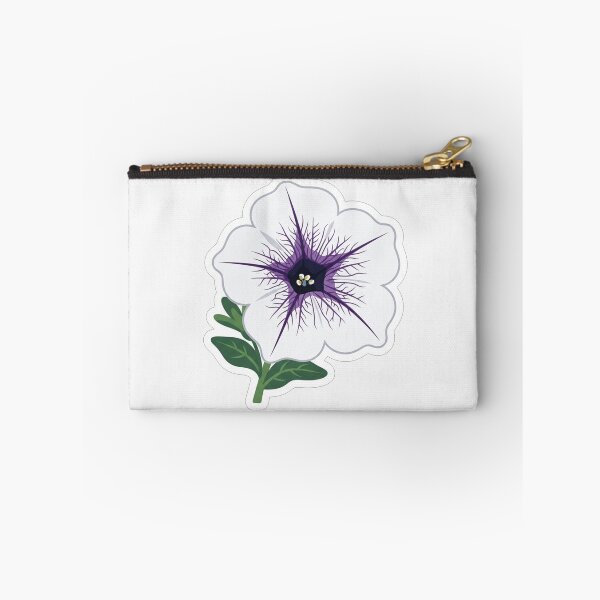 Item preview, Elegant White Petunia Flower With Purple Center designed and sold by Owcomm.