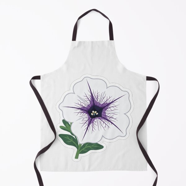 Item preview, Elegant White Petunia Flower With Purple Center designed and sold by Owcomm.