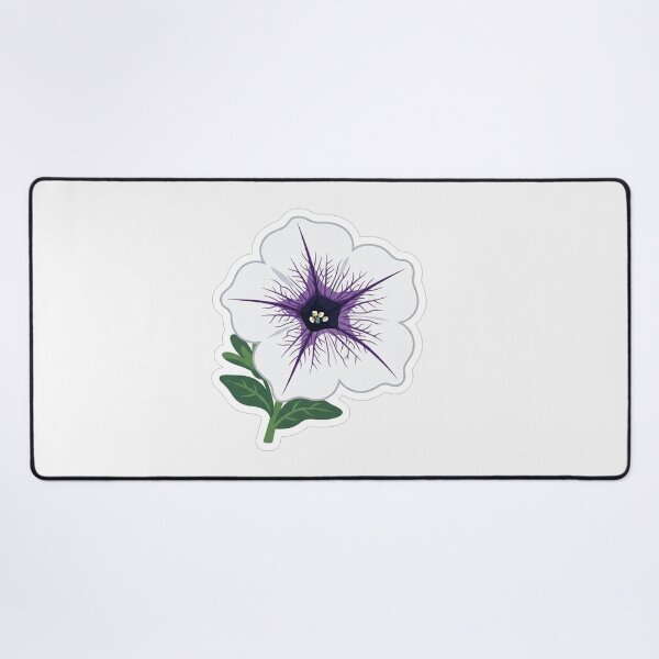 Item preview, Elegant White Petunia Flower With Purple Center designed and sold by Owcomm.