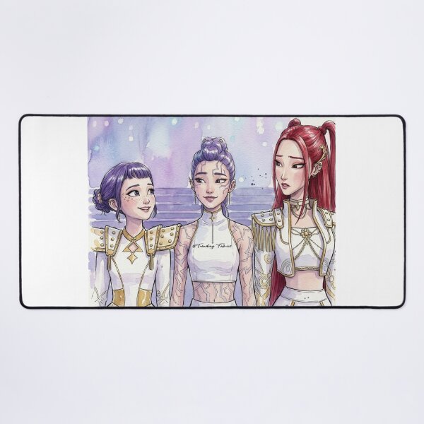 Item preview, K-pop Demon Hunter Zoey, Rumi & Mira Stickers designed and sold by TrendingDesigns20xx.