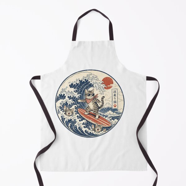 Item preview, Great Wave Cat Shirt, Japanese Wave Cat Art, Funny Cat Lover Gift designed and sold by BearLoveDesign.