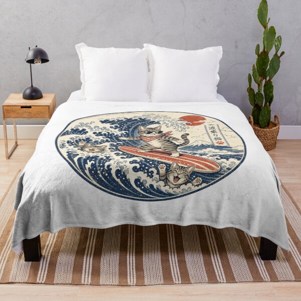 Item preview, Great Wave Cat Shirt, Japanese Wave Cat Art, Funny Cat Lover Gift designed and sold by BearLoveDesign.