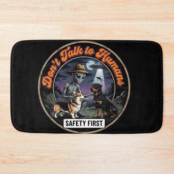 Item preview, Don't Talk to Humans Dachshund Cocker Spaniel Alien Comic designed and sold by AeroCodeDesigns.
