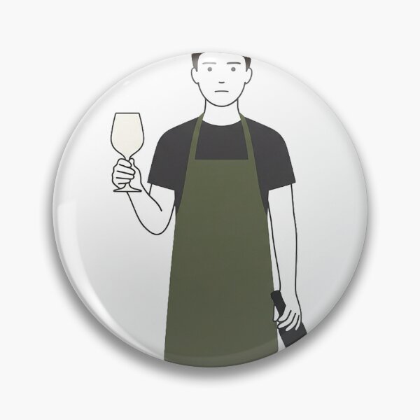 Item preview, Deadpan Winemaker With A Wine Glass designed and sold by eduardoroa22.