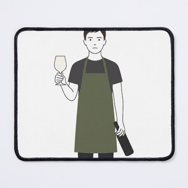 Item preview, Deadpan Winemaker With A Wine Glass designed and sold by eduardoroa22.