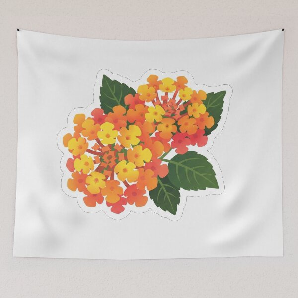 Item preview, Vibrant Orange and Yellow Lantana Flower designed and sold by Owcomm.