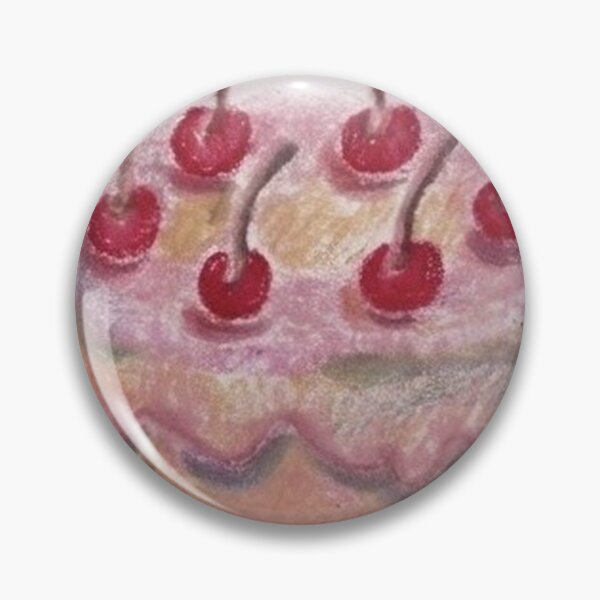 Item preview, Cherry Confetti Cake - Oil Pastel Illustration designed and sold by MOE'S LITTLE GALLERY.
