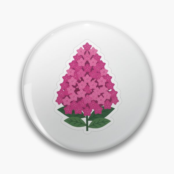 Item preview, Beautiful Pink Hydrangea Flower Cluster Illustration designed and sold by Owcomm.