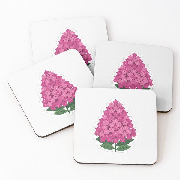 Item preview, Beautiful Pink Hydrangea Flower Cluster Illustration designed and sold by Owcomm.