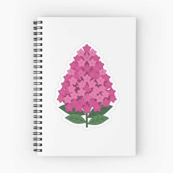 Item preview, Beautiful Pink Hydrangea Flower Cluster Illustration designed and sold by Owcomm.