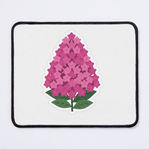 Item preview, Beautiful Pink Hydrangea Flower Cluster Illustration designed and sold by Owcomm.