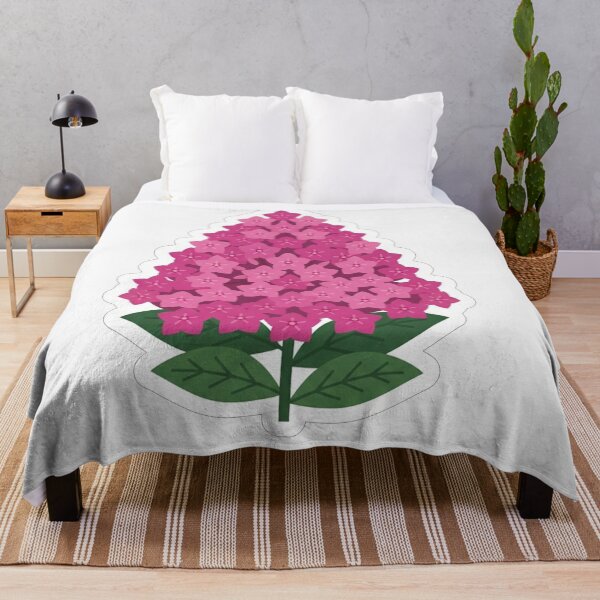 Item preview, Beautiful Pink Hydrangea Flower Cluster Illustration designed and sold by Owcomm.