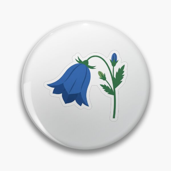 Item preview, Charming Blue Bellflower Wildflower Botanical Illustration designed and sold by Owcomm.