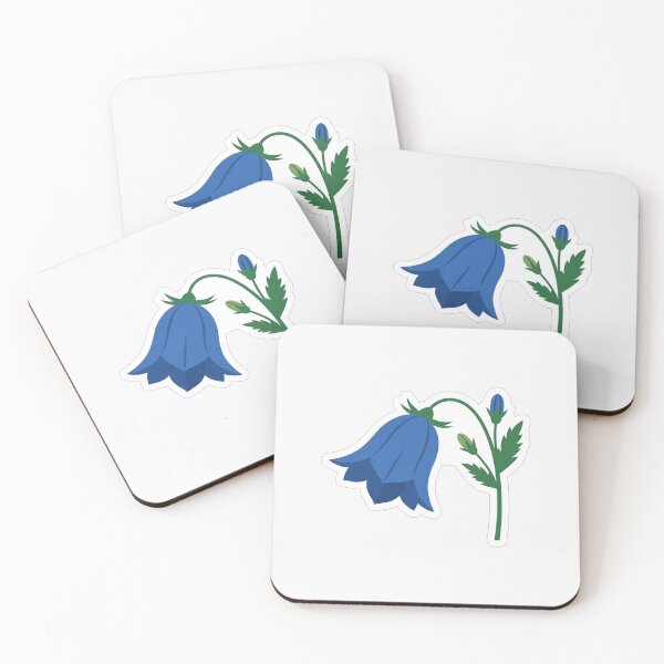 Item preview, Charming Blue Bellflower Wildflower Botanical Illustration designed and sold by Owcomm.