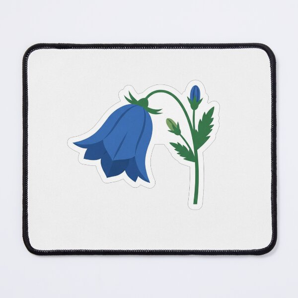 Item preview, Charming Blue Bellflower Wildflower Botanical Illustration designed and sold by Owcomm.