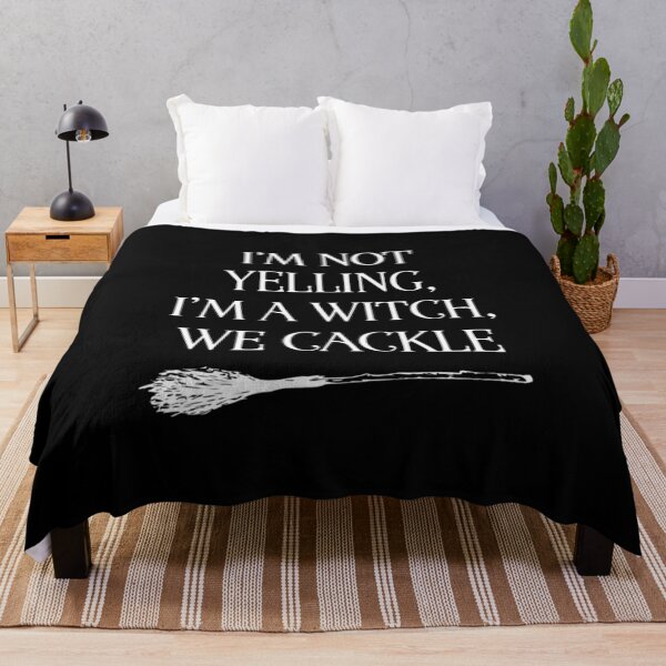 Item preview, I'm Not Yelling, I'm a Witch, We Cackle, Funny Halloween Witch designed and sold by CloudyPress.