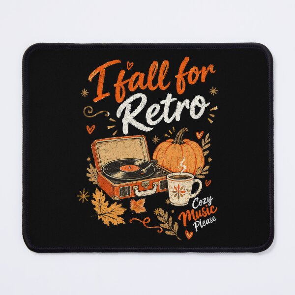 Item preview, Cozy Autumn Vinyl - I Fall for Retro designed and sold by Nacho Average Designs.