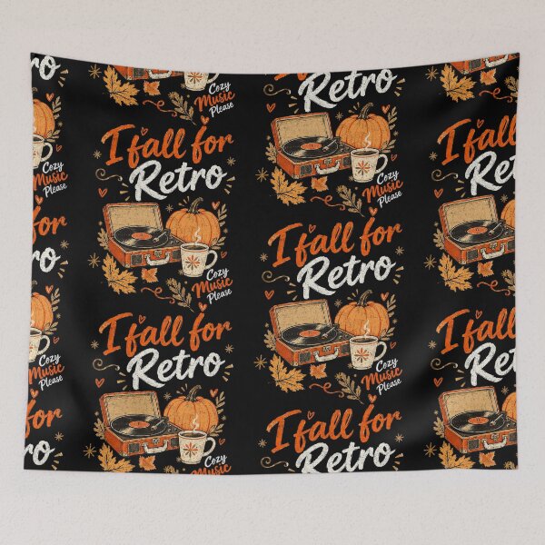 Item preview, Cozy Autumn Vinyl - I Fall for Retro designed and sold by Nacho Average Designs.