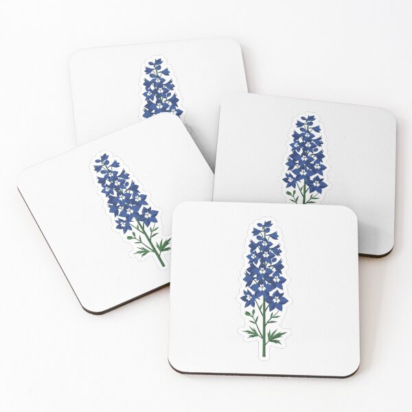 Item preview, Beautiful Blue Delphinium Flower Botanical Illustration designed and sold by Owcomm.