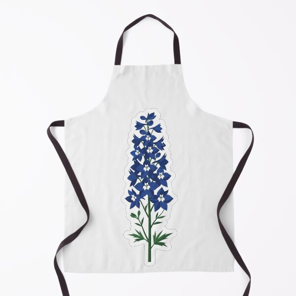 Item preview, Beautiful Blue Delphinium Flower Botanical Illustration designed and sold by Owcomm.
