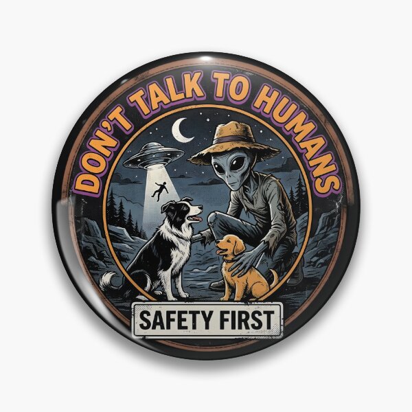 Item preview,  Don't Talk to Humans Retro Alien Dog Lover Sci-Fi Comic designed and sold by AeroCodeDesigns.