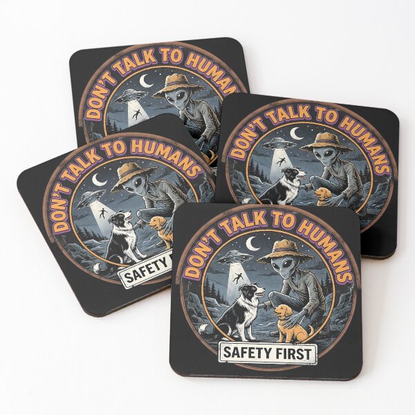 Item preview,  Don't Talk to Humans Retro Alien Dog Lover Sci-Fi Comic designed and sold by AeroCodeDesigns.