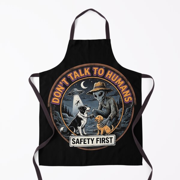 Item preview, Don't Talk to Humans Retro Alien Dog Lover Sci-Fi Comic designed and sold by AeroCodeDesigns.