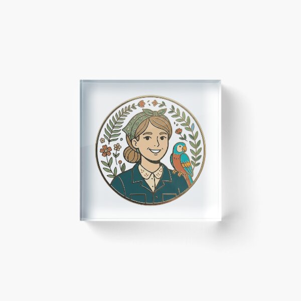 Item preview, Zookeeper Medallion With A Parrot designed and sold by eduardoroa22.