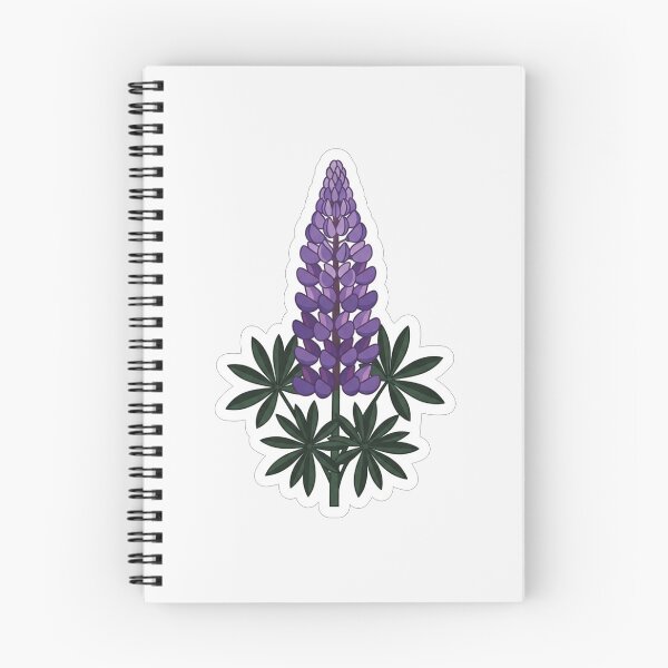 Item preview, Beautiful Purple Lupine Wildflower Botanical Illustration designed and sold by Owcomm.