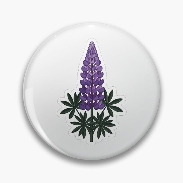 Item preview, Beautiful Purple Lupine Wildflower Botanical Illustration designed and sold by Owcomm.