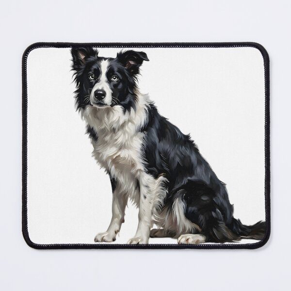 Item preview, Majestic Border Collie Dog Beautiful Oil Painting Portrait designed and sold by AeroCodeDesigns.