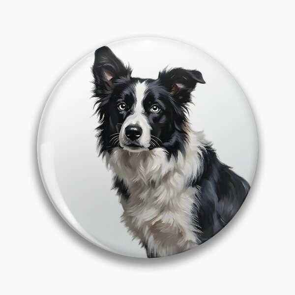 Item preview, Majestic Border Collie Dog Beautiful Oil Painting Portrait designed and sold by AeroCodeDesigns.