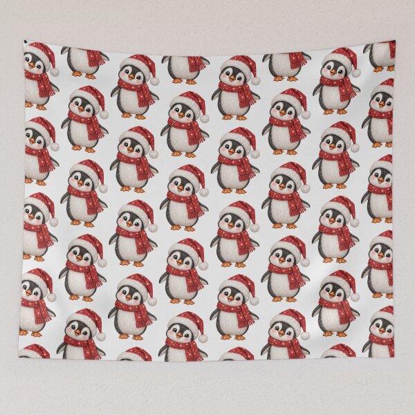 Item preview, Glittery Santa Penguin designed and sold by MIRANDA CREATIVE.