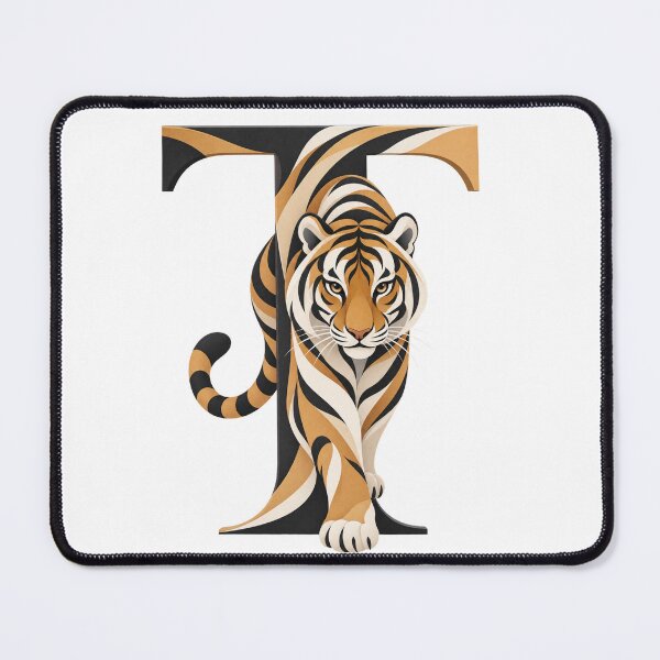 Item preview, Tiger Letter T Art designed and sold by tmoca.