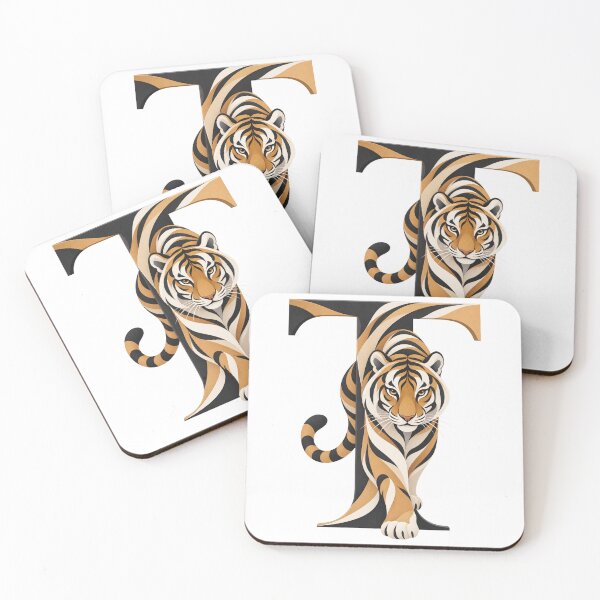Item preview, Tiger Letter T Art designed and sold by tmoca.