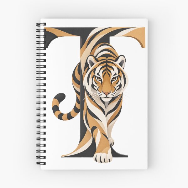 Item preview, Tiger Letter T Art designed and sold by tmoca.