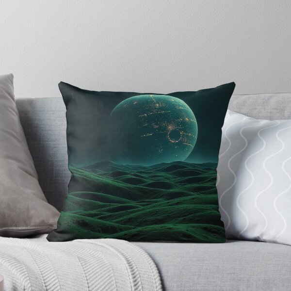 Item preview, Dark Sci Fi Alien Planet Landscape Digital Art designed and sold by IntelliMindDesigns.
