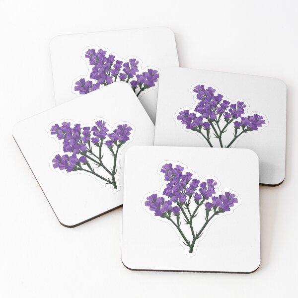 Item preview, Purple Statice Flower Botanical Illustration designed and sold by Owcomm.